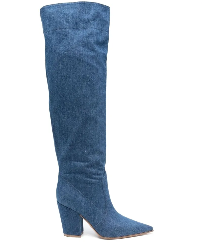 Gianvito Rossi Keinna Stiefel 85mm - Blau Blau