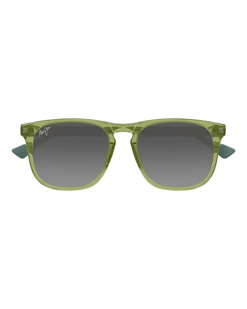 Maui Jim Kupaa Sonnenbrille mit eckigem Gestell - Grün Grün