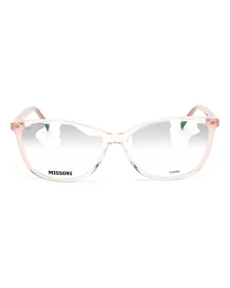Missoni Brille mit ovalem Gestell - Rosa Rosa