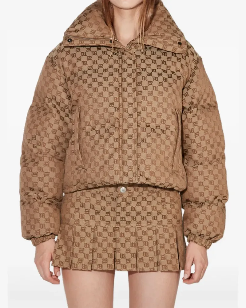 MISBHV Jacke mit Jacquard-Monogramm - Braun Braun
