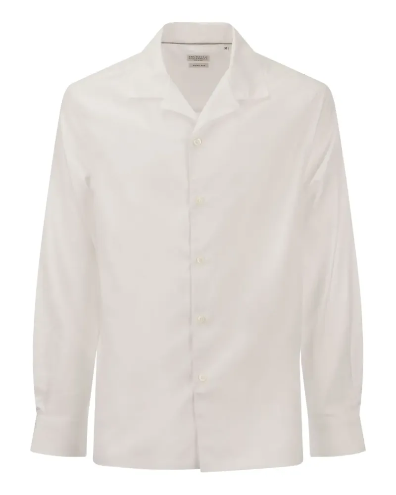 Brunello Cucinelli Klassisches Hemd - Weiß Weiß