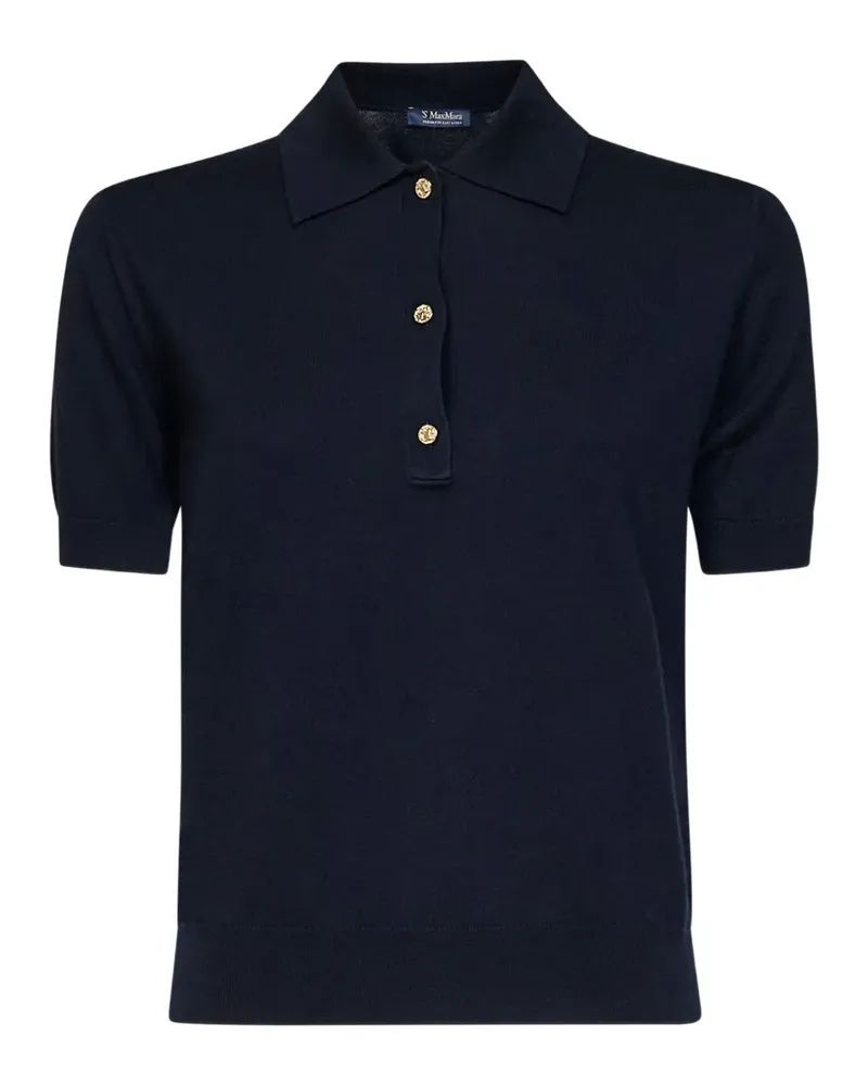 Max Mara Max Mara button-up polo shirt - Blau Blau