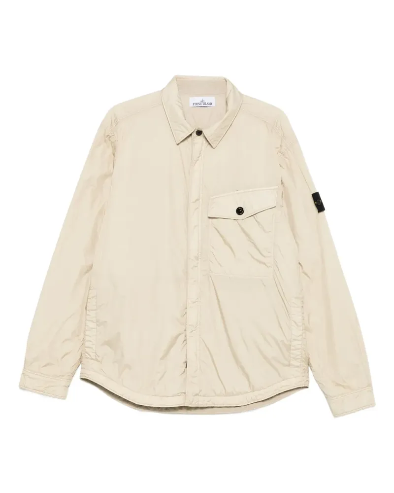 Stone Island Geknöpftes Hemd mit Klappentaschen - Nude Nude