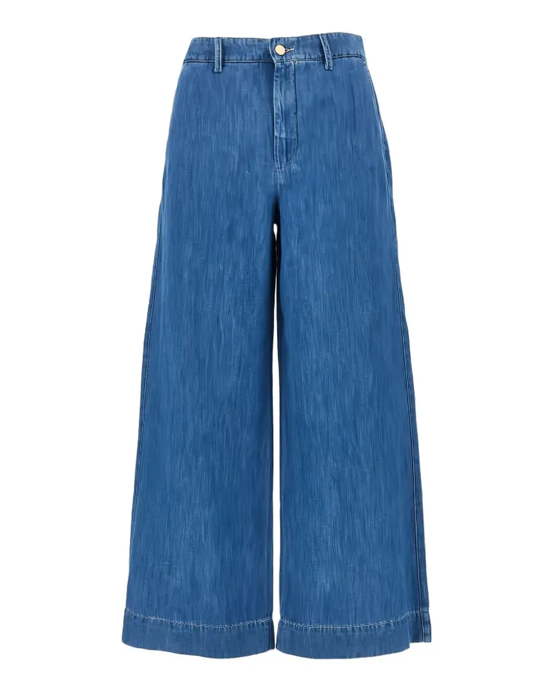 Max Mara Jeans mit weitem Bein - Blau Blau
