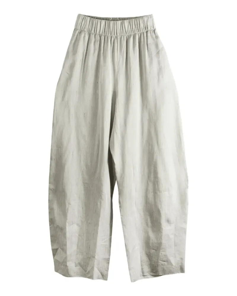 Cortana striped elasticated-waistband trousers - Grau Grau