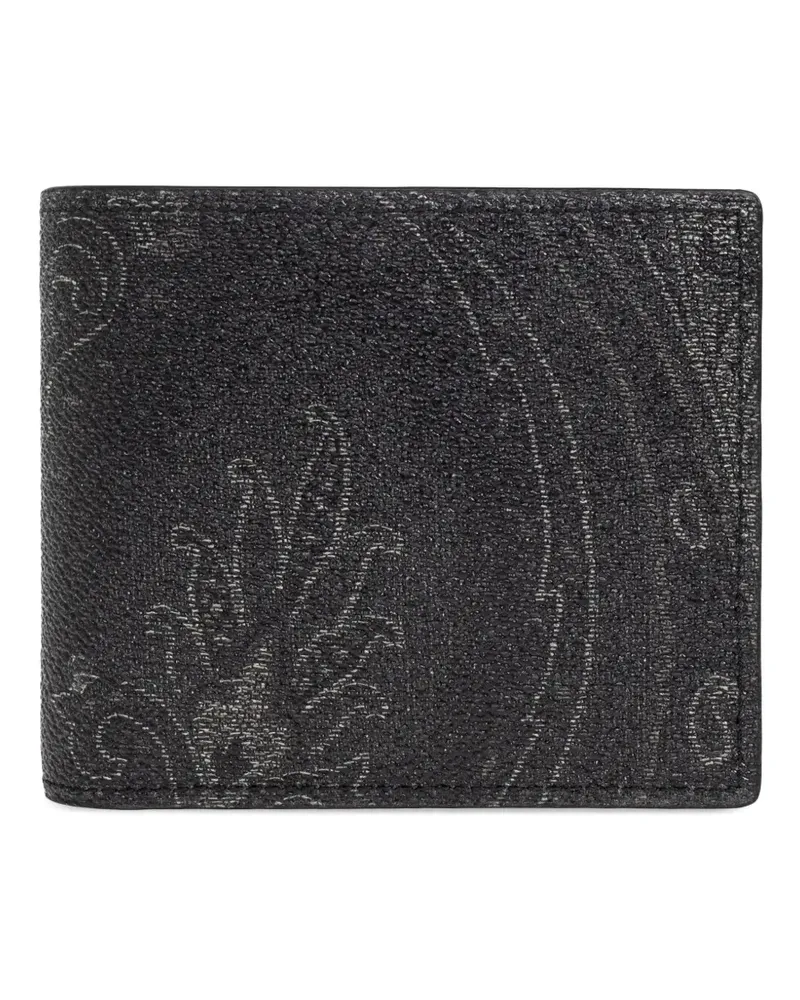 Etro bi-fold paisley wallet - Schwarz Schwarz