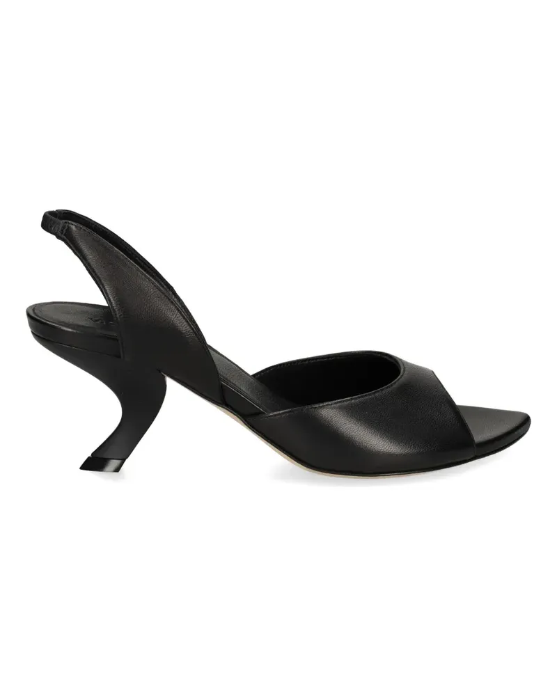 Vic Matié slingback sculpted-heel sandals - Schwarz Schwarz
