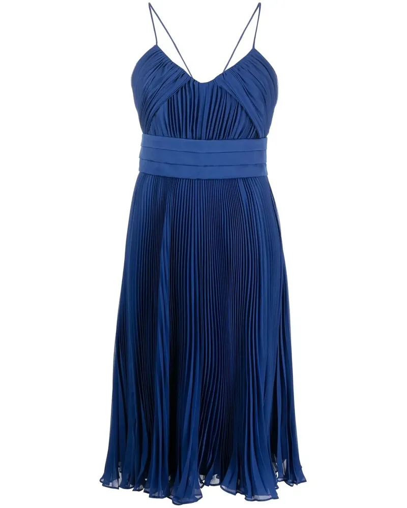 Max Mara Drapiertes Midikleid - Blau Blau