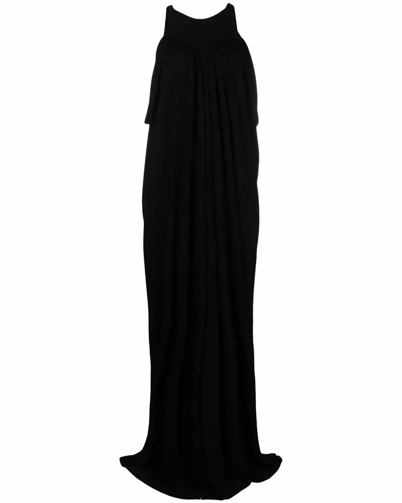 Alberta Ferretti Drapiertes Abendkleid - Schwarz Schwarz