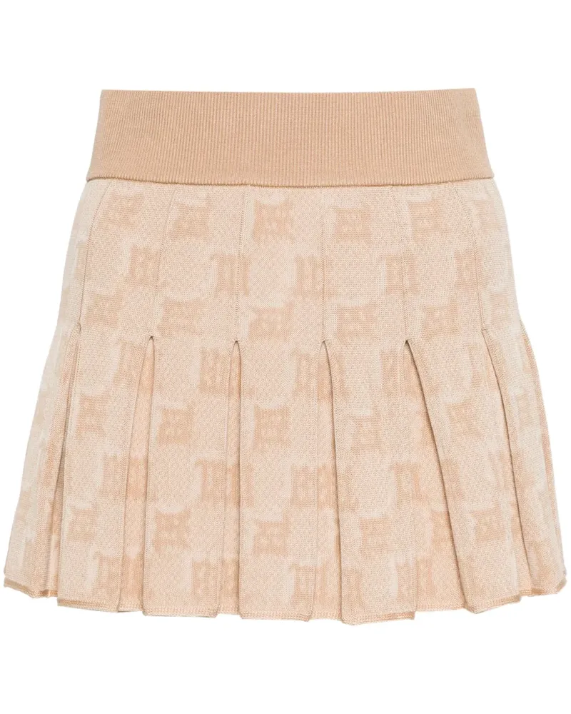 MISBHV Minirock aus Monogramm-Jacquard - Nude Nude