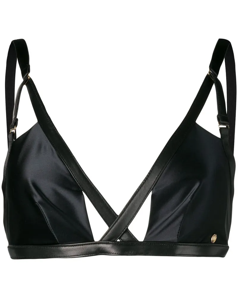Something Wicked Jade' Satin-BH - Schwarz Schwarz