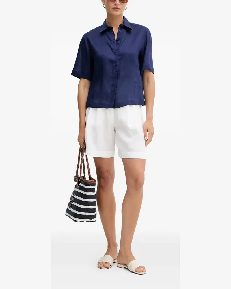 Benetton pleated elasticated-waist shorts - Weiß Weiß