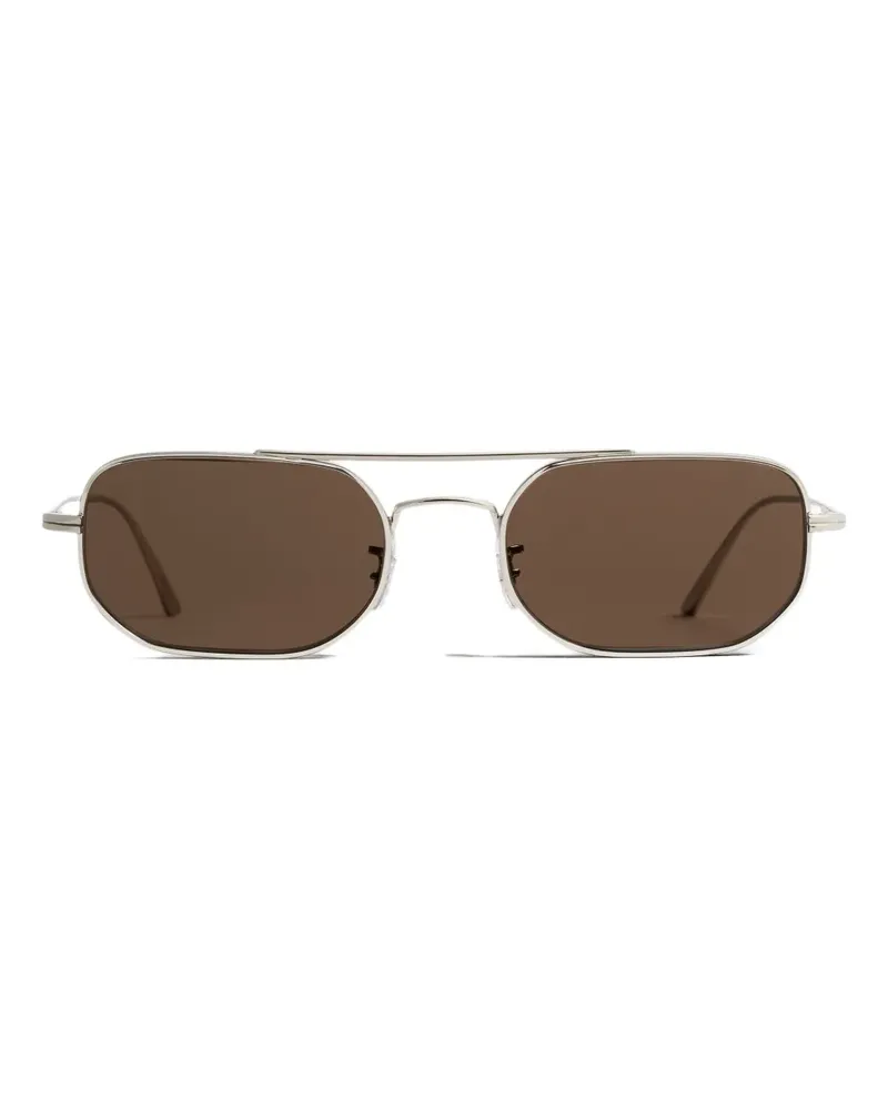 KHAITE Sonnenbrille mit geometrischem Gestell - Grau Grau