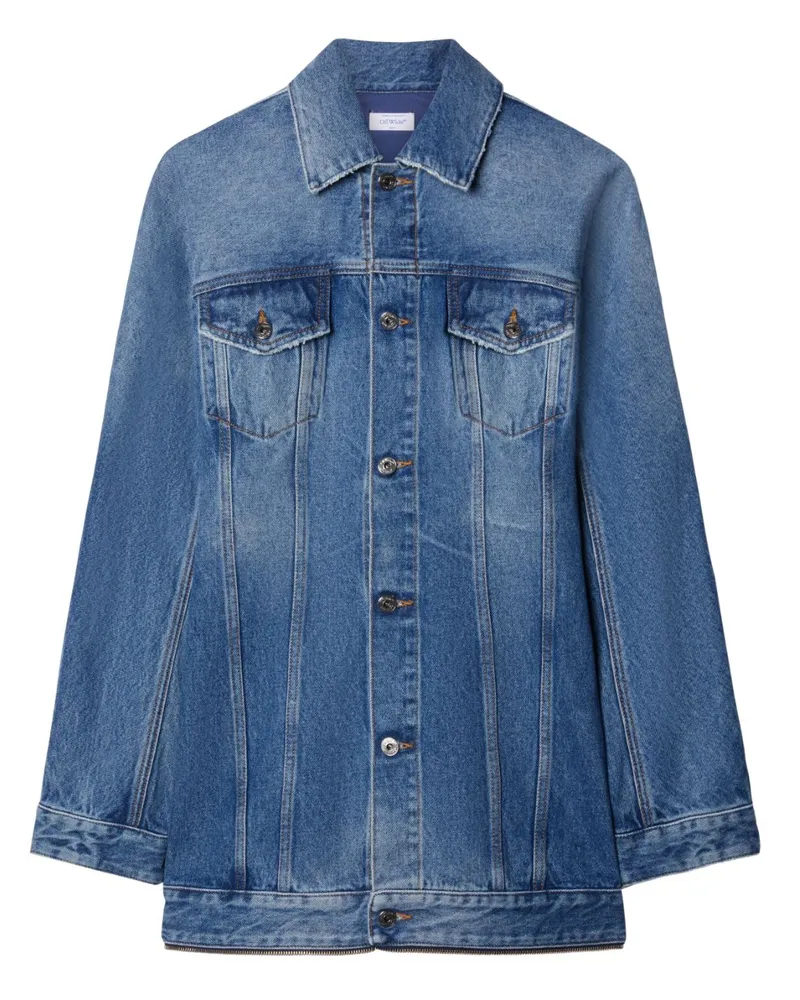 OFF-WHITE Jeans-Minikleid mit Reißverschluss - Blau Blau
