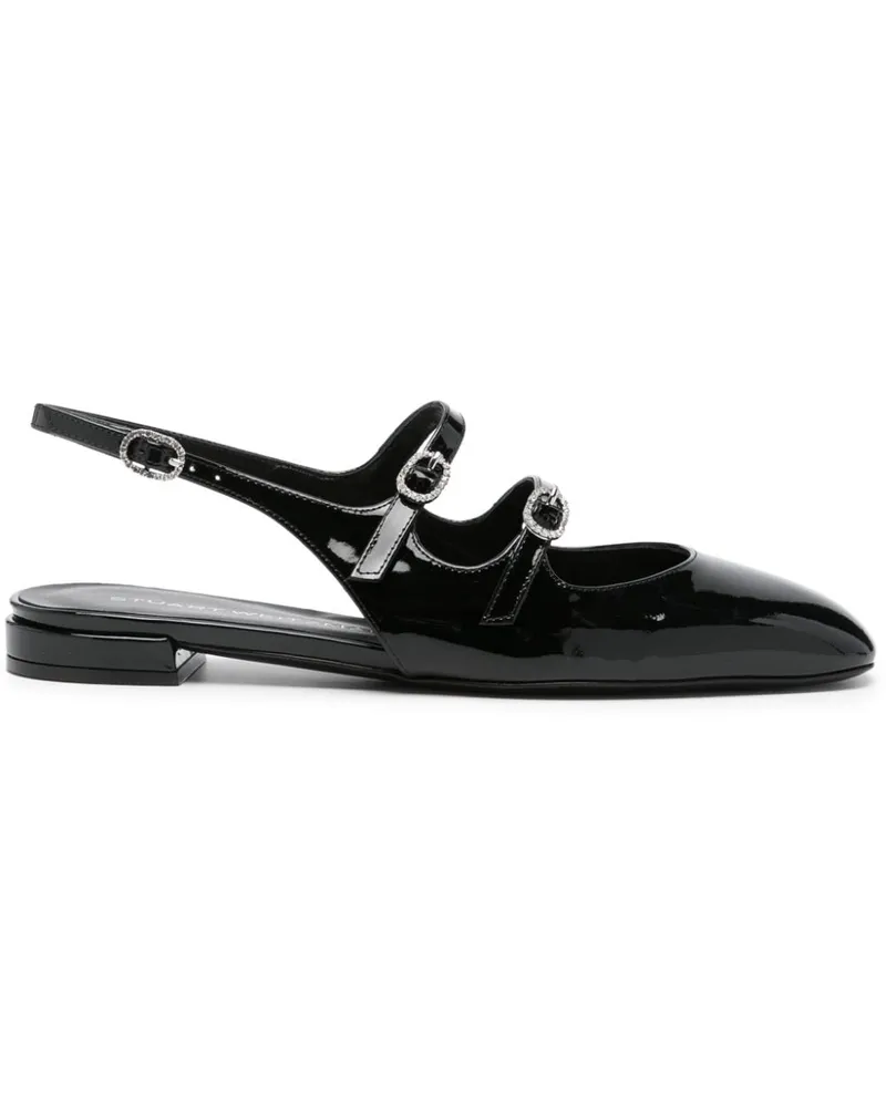 Stuart Weitzman Claris Slingback-Ballerinas - Schwarz Schwarz