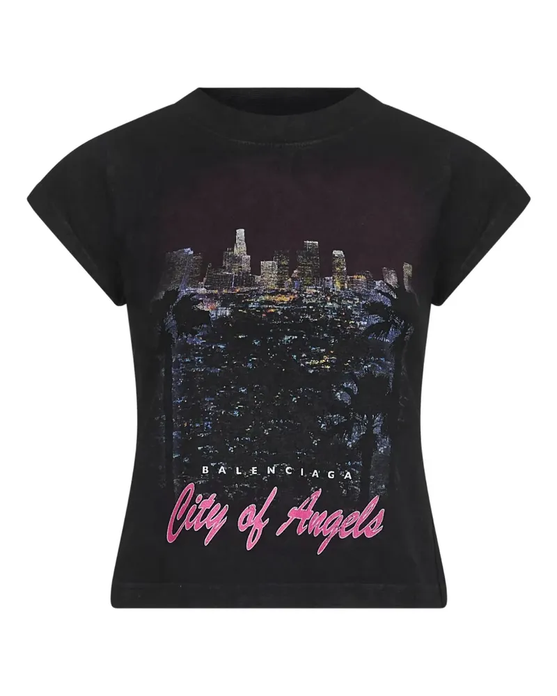 Balenciaga City of Angels T-Shirt - Blau Blau