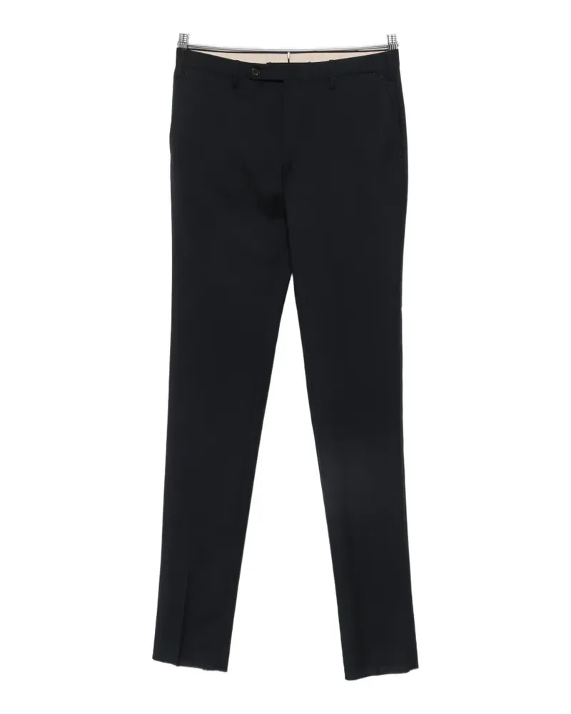Incotex slim-fit wool trousers - Schwarz Schwarz