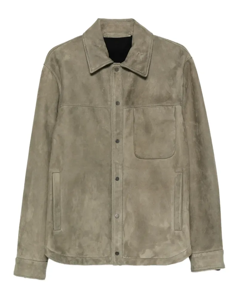 Salvatore Santoro Wildlederjacke mit Druckknopf - Grün Grün