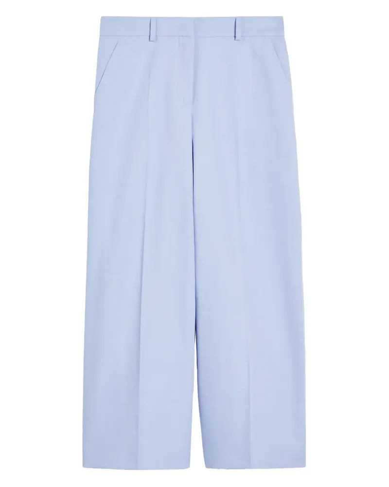 Max Mara Klassische Cropped-Hose - Blau Blau