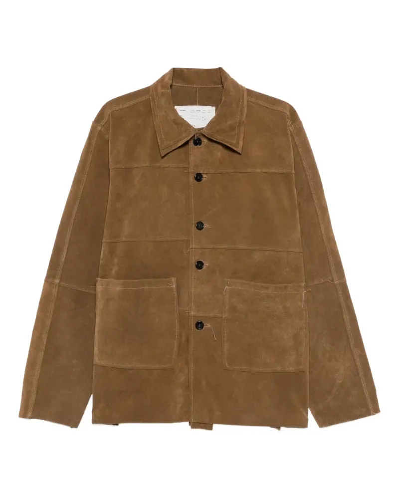 Camiel Fortgens button patch pocket jacket - Braun Braun