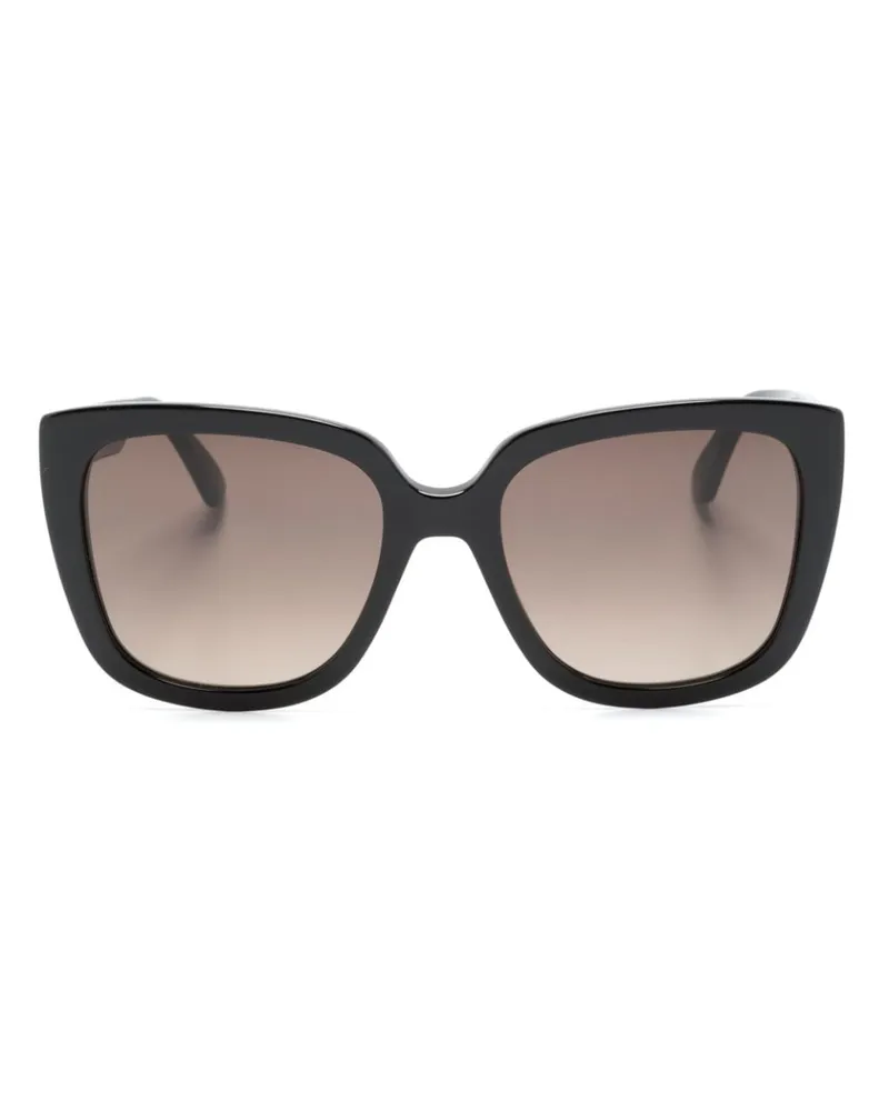 Moschino Cat-Eye-Sonnenbrille mit Logo Schwarz