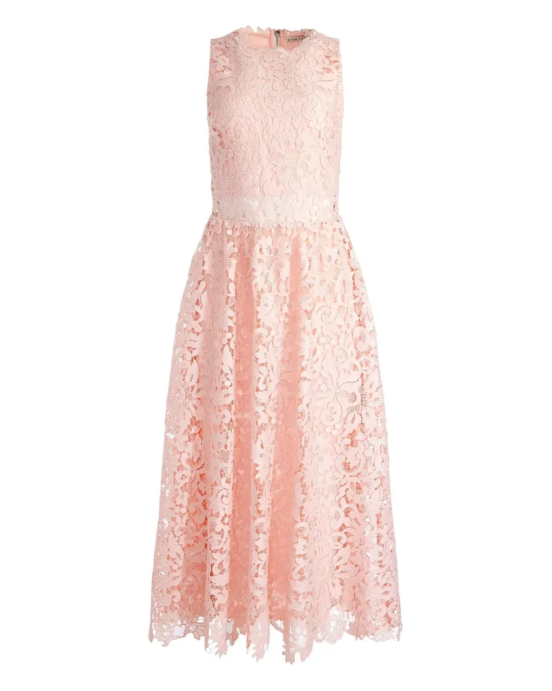 Alice + Olivia Babette Midikleid - Rosa Rosa