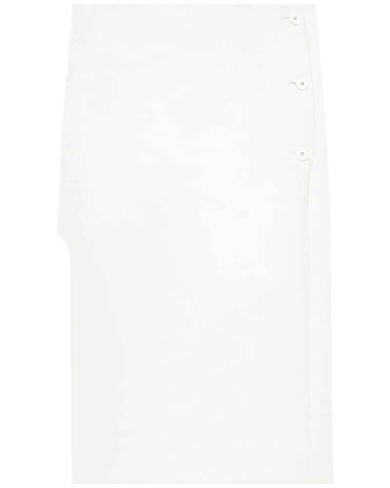 Courrèges Oblique Heritage Midirock - Weiß Weiß