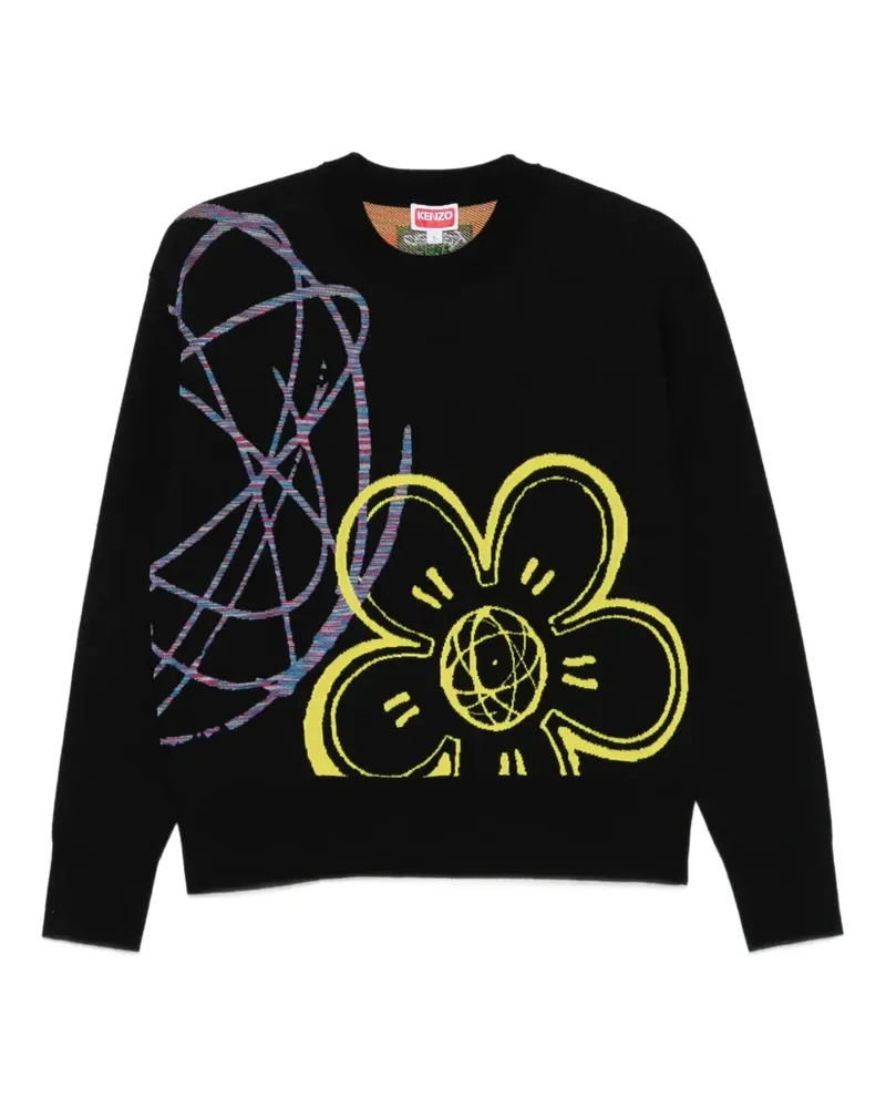 Kenzo x Futura 2000 Pullover mit Blumen-Print - Schwarz Schwarz