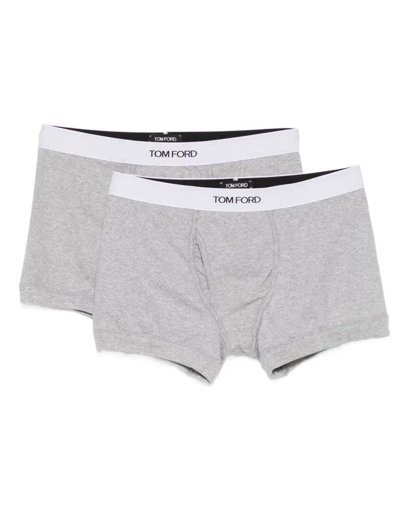 Tom Ford logo-waistband boxer - Grau Grau