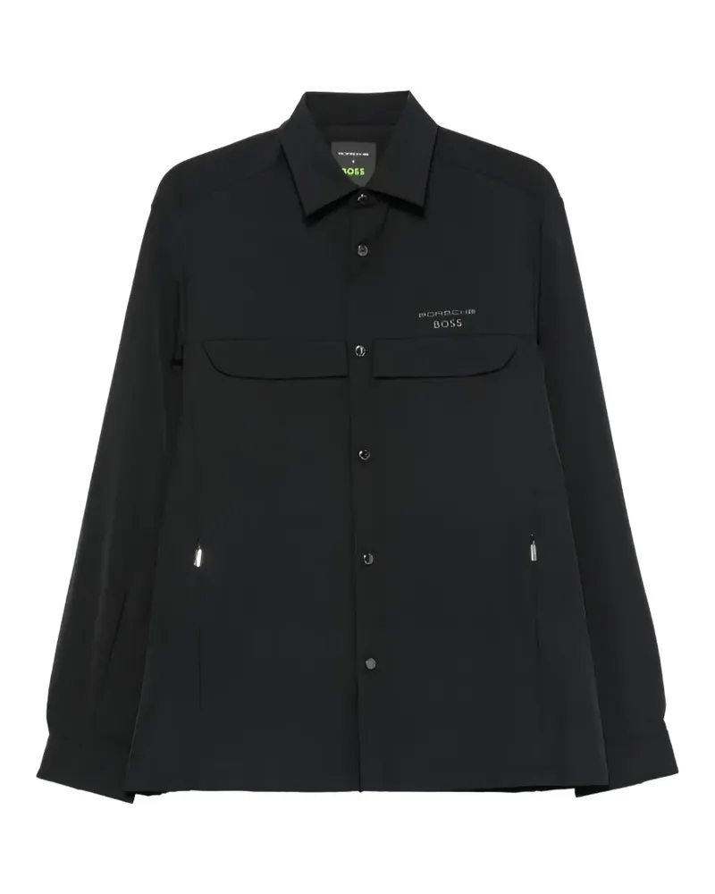 HUGO BOSS x Porsche Hemd mit Logo-Prägung - Schwarz Schwarz