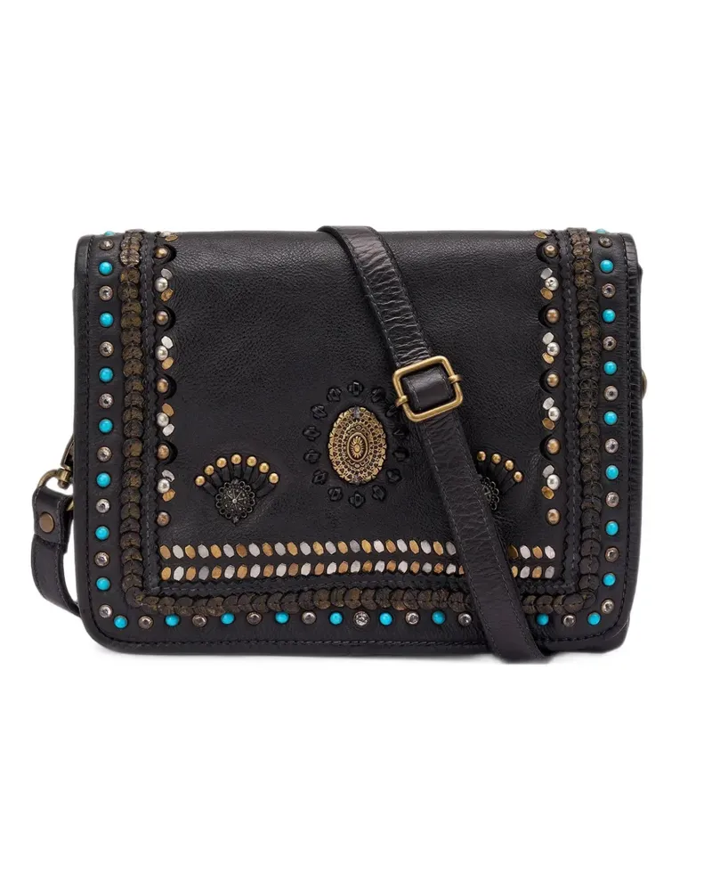 FRAU stud-embellished leather shoulder bag - Schwarz Schwarz