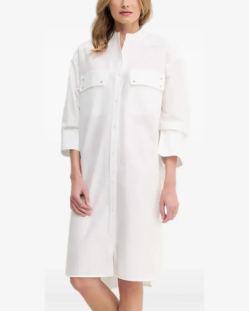 Barbour Hemdkleid mit Taschendetail - Weiß Weiß