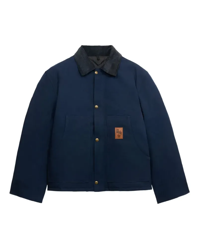 Fortela New Old corduroy collar cotton jacket - Blau Blau