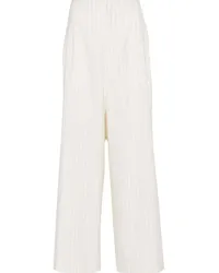 Maison Margiela Palazzohose mit Nadelstreifen Nude