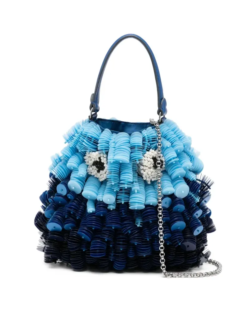 Anya Hindmarch Sea-Creature Tote Bag - Blau Blau