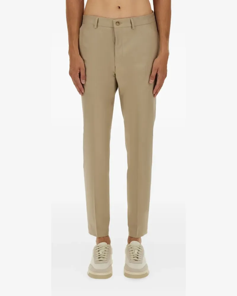 HUGO BOSS press-crease trousers - Nude Nude