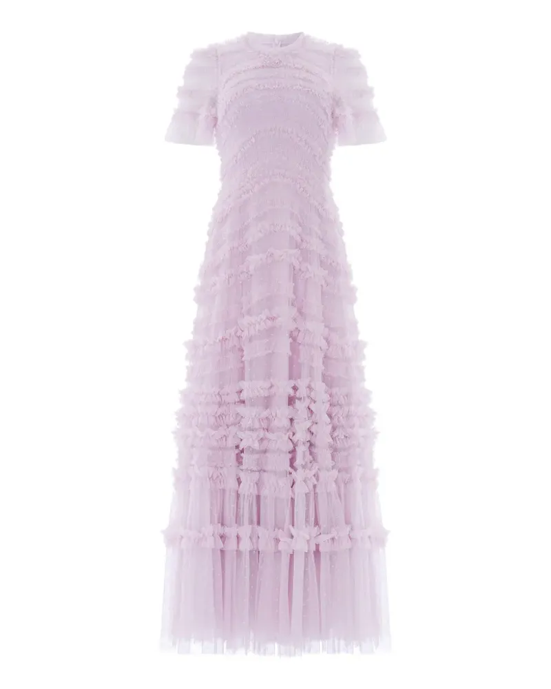 Needle & Thread Amara ruffled-detail maxi dress - Violett Violett