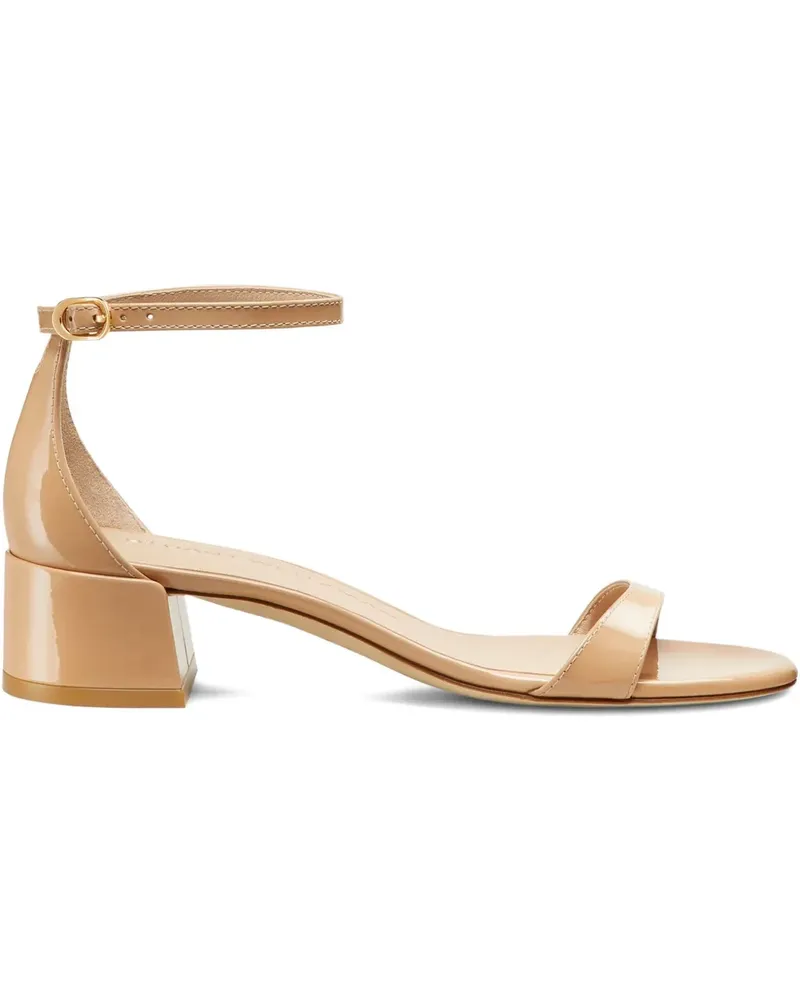 Stuart Weitzman Sandalen aus Leder 35mm - Nude Nude