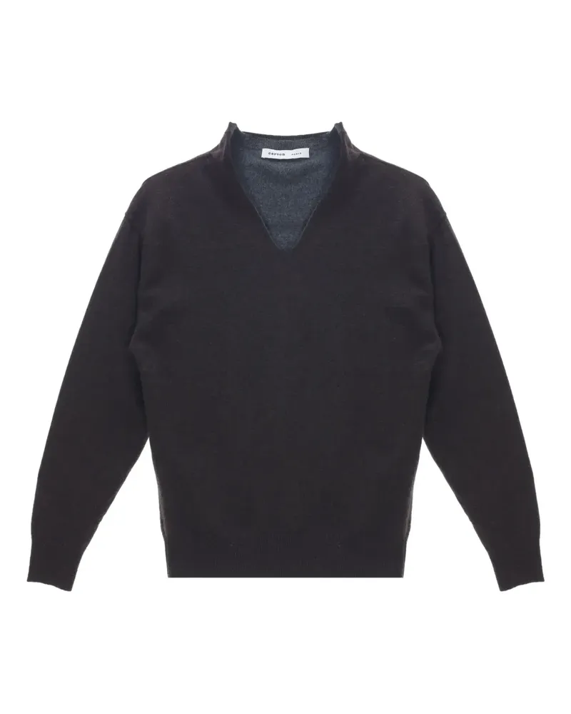 Carven Kaschmirpullover mit V-Ausschnitt - Grün Grün