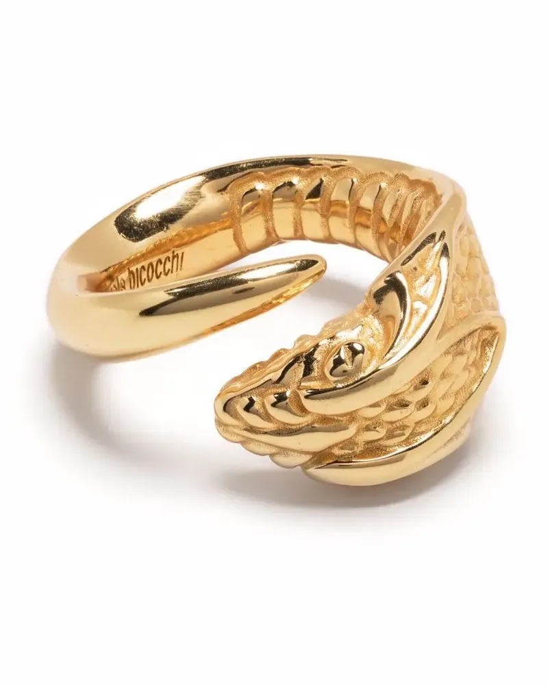 Emanuele Bicocchi Vergoldeter Ring im Schlangendesign Gold