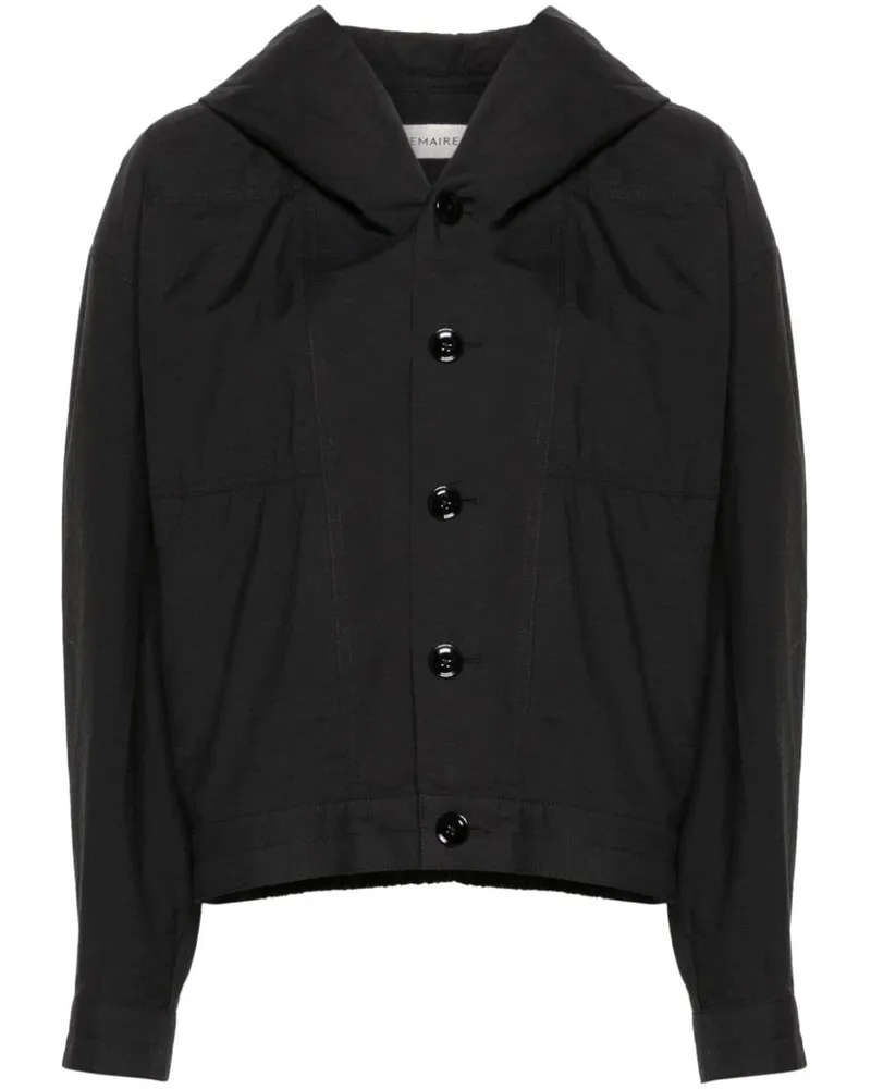 Christophe Lemaire Leichte Kapuzenjacke - Schwarz Schwarz