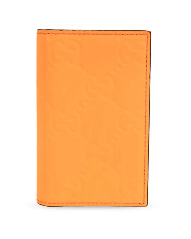 Gucci Kartenetui mit Logo-Jacquard Orange