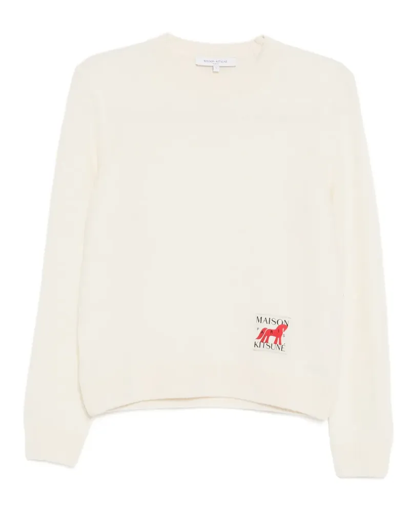 Kitsuné Pullover mit rundem Ausschnitt - Nude Nude