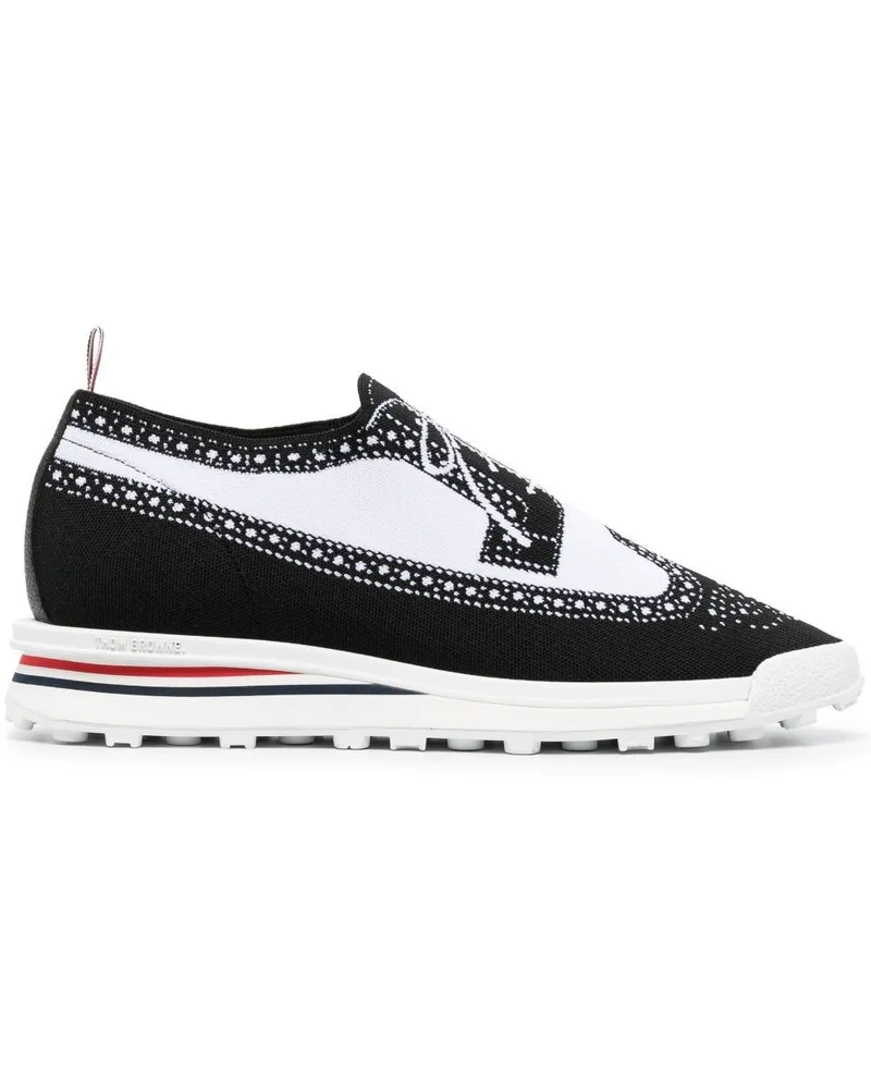 Thom Browne Sneakers mit Trompe-l'oeil-Effekt - Schwarz Schwarz