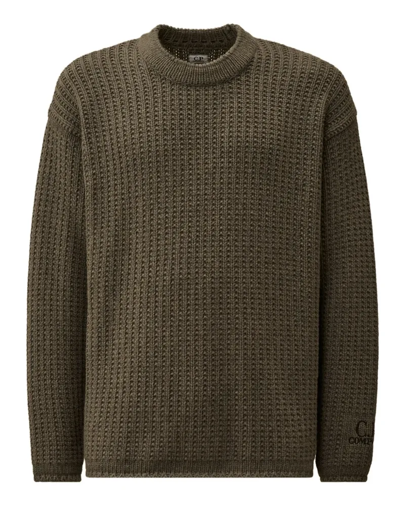 C.P. Company crew-neck waffle-knit sweater - Grau Grau
