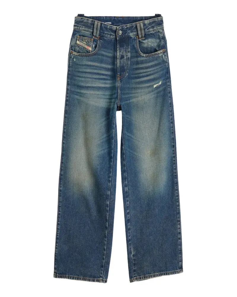 Diesel 1982 D-Hakou Jeans mit hohem Bund - Blau Blau