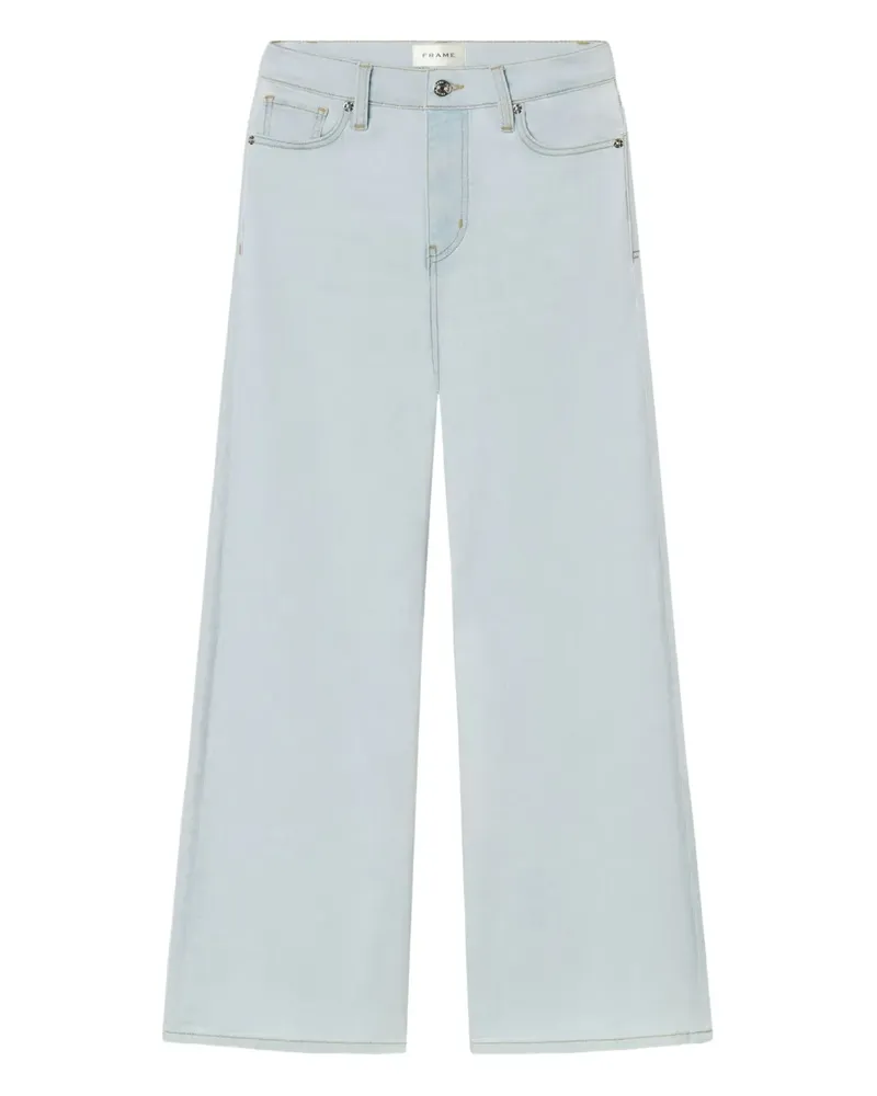Frame Denim Weite Jeans in Hellblau Blau
