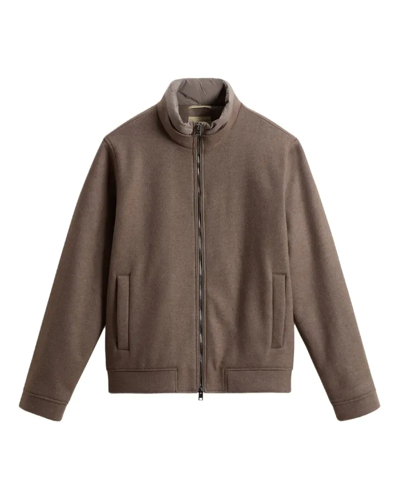 Woolrich Gestrickte Bomberjacke - Braun Braun