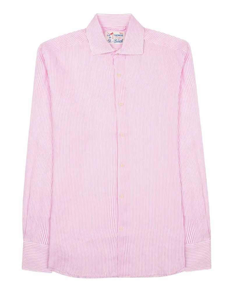 MC2 Saint Barth Gestreiftes Pamplona Hemd - Rosa Rosa