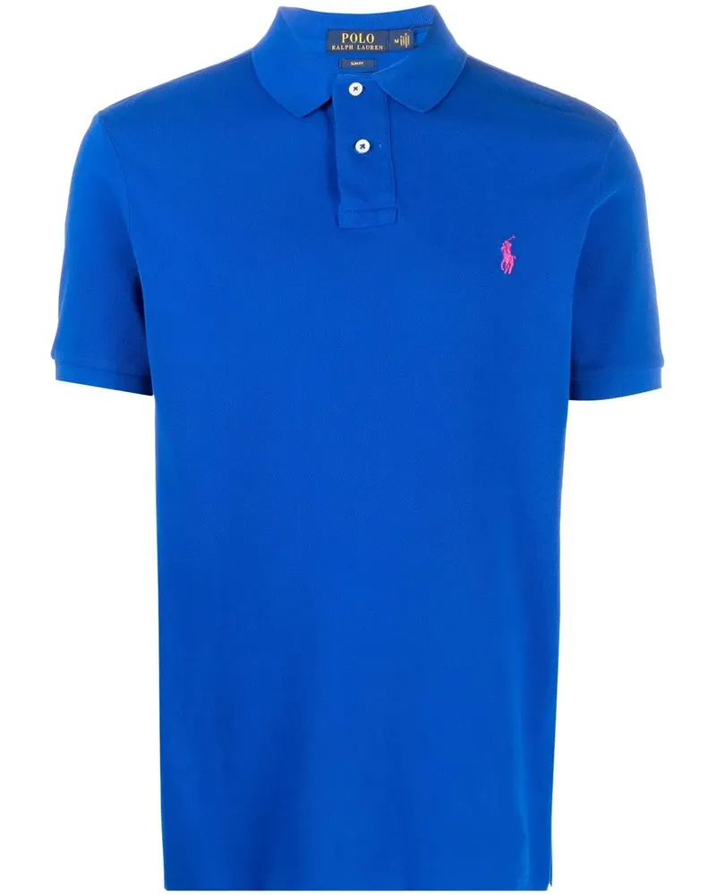 Ralph Lauren Poloshirt mit Polo Pony - Blau Blau